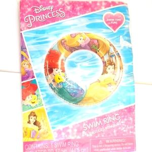 DISNEY Princess Ariel Belle Girls Child Inflatable Float Floatie Pool Swim Ring